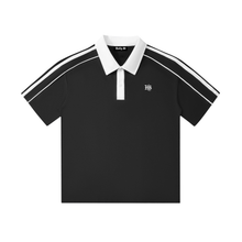 Load image into Gallery viewer, Contrast Collar Short-Sleeve Polo Shirt
