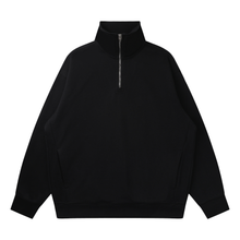 Load image into Gallery viewer, Quarter-Zip Drop Shoulder Sweatshirt
