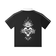 Load image into Gallery viewer, Contrast Collar Short-Sleeve Polo Shirt
